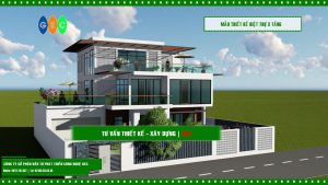 Mẫu thiết kế biệt thự 3 tầng đẹp