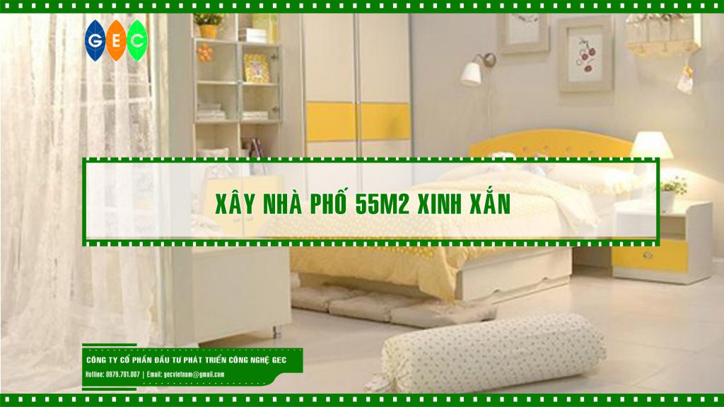 Xây nhà phố 55m2