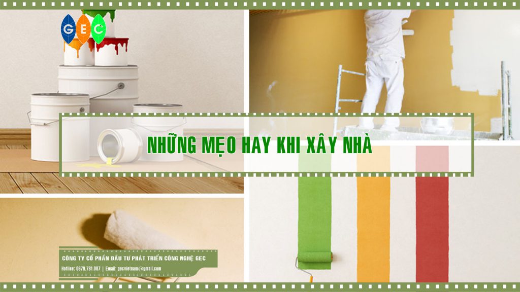 Những mẹo khi sơn nhà