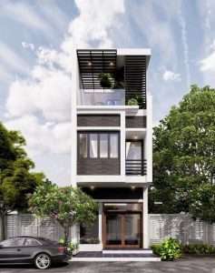 Mẫu nhà 40m2 3 tầng