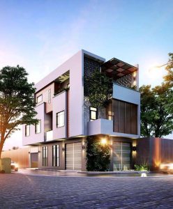 Mẫu thiết kế nhà 2 mặt tiền
