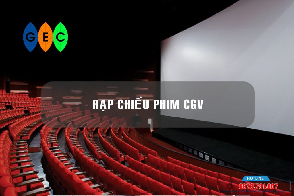 Rạp chiếu phim CGV Rice City Với Tấm Tường Bê Tông