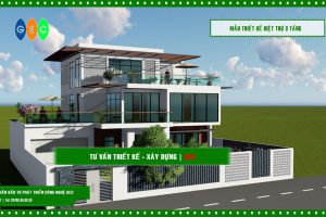 Mẫu thiết kế biệt thự 3 tầng đẹp