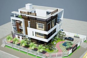 Biệt thự 4 tầng